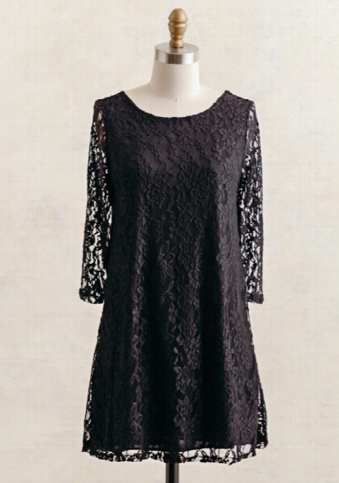 Twin Peaks Lace Dress In Black