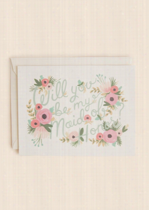 Will You Be My Maid  Of Honor Card By Rifle Paper Co.