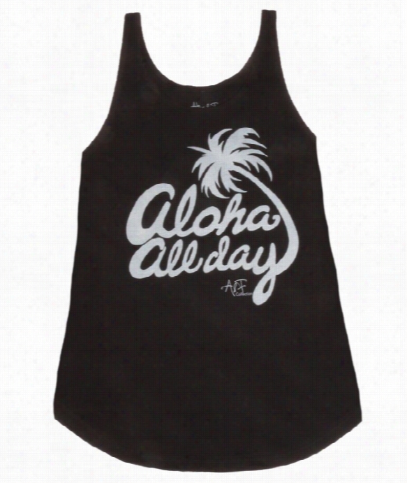 Alive & Free - Al Oha All Day Tank Top Color: Black Size: M