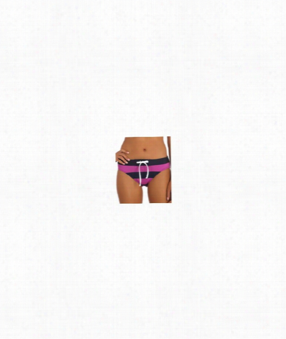 Bow Line Retro Bikini Bottom Color: Ber Size: 16