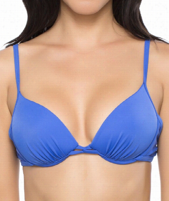 Core Solods Molded Cup Underwire Bra Colr: Bue Size: M
