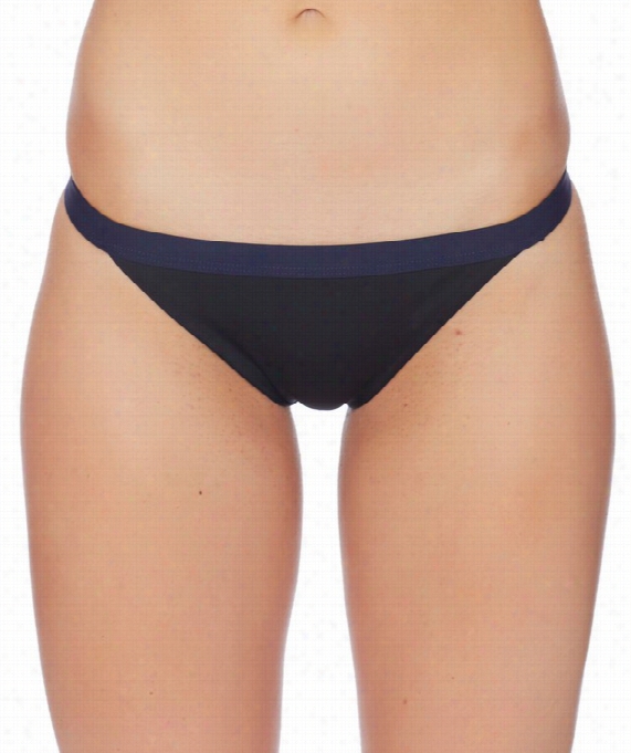 Deluxe Banded Bikini Bottom Colorr: Bule, Navy Size: 6