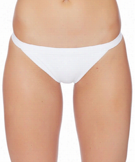 Deluxe Banded Bikini Bottom Color: White Size: 4