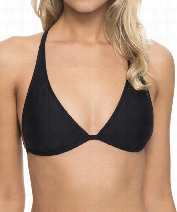 Diamond Halter Bikinii Top Color: Black Isze: L