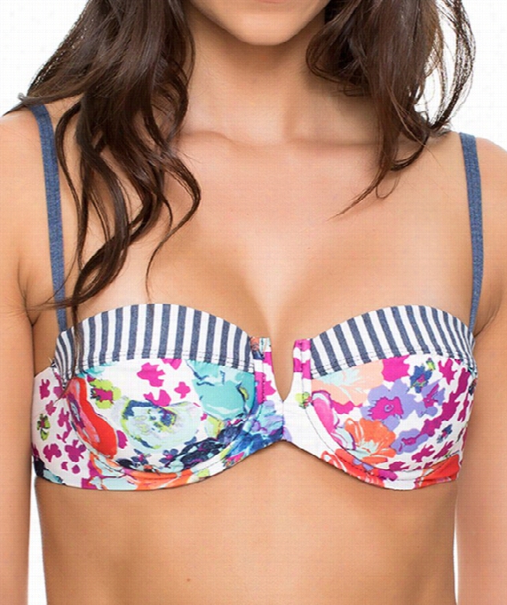 Full Bloom Underwire Bikini Top Olor: Multi Size: M