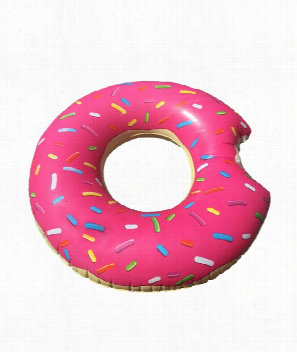 Giant Strawerry Donut Pool Float Color: Multi Size: Os