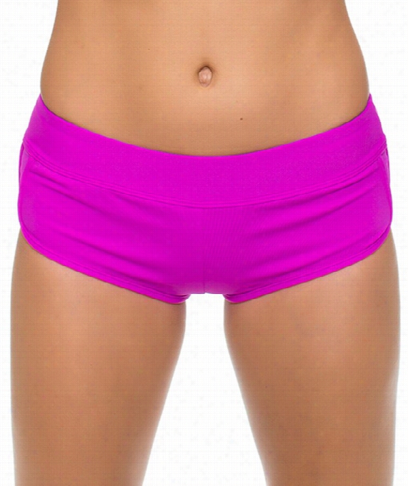 Kind Karma Go Girl Banded Short Color: Ber Size: L