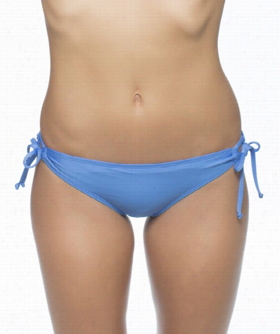 Hamptons Solids Tunel Side Bikinib Ottom Color: Blue Size: Xs
