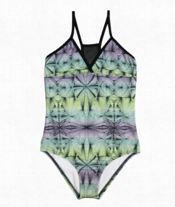 Hurley Girls - Fine Lines One Piece Color: Pur Size: 7