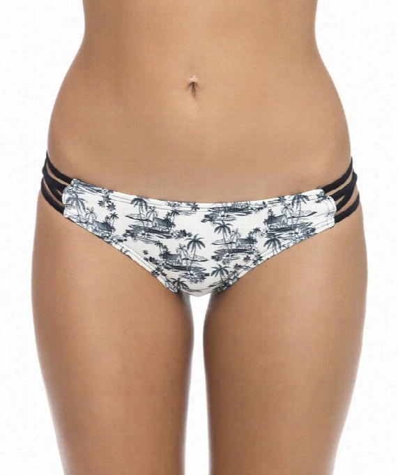 Island Retro Bikini Bottom Color: Black Size: L