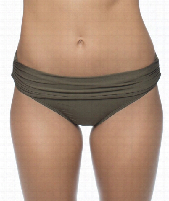 Luxe - Premiere Banded Bikini Bottom Colro: Olv  Size: 2