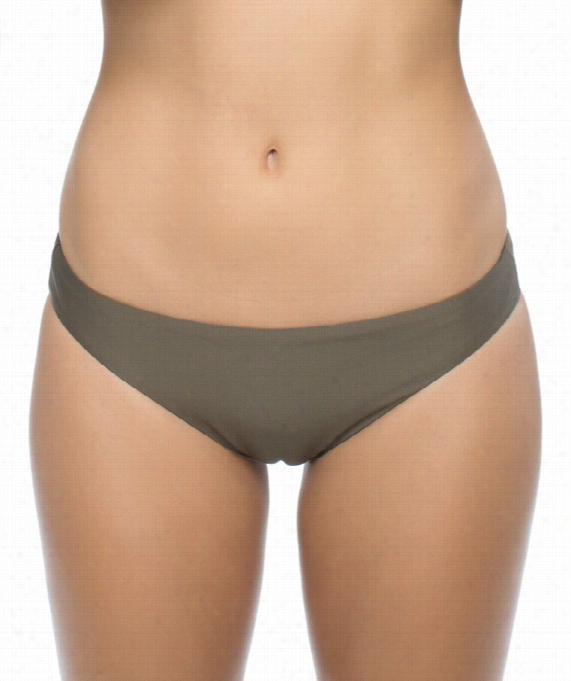 Luxe - Premiere Beach Bikini Bottomc Olor: Oolv Size: 2