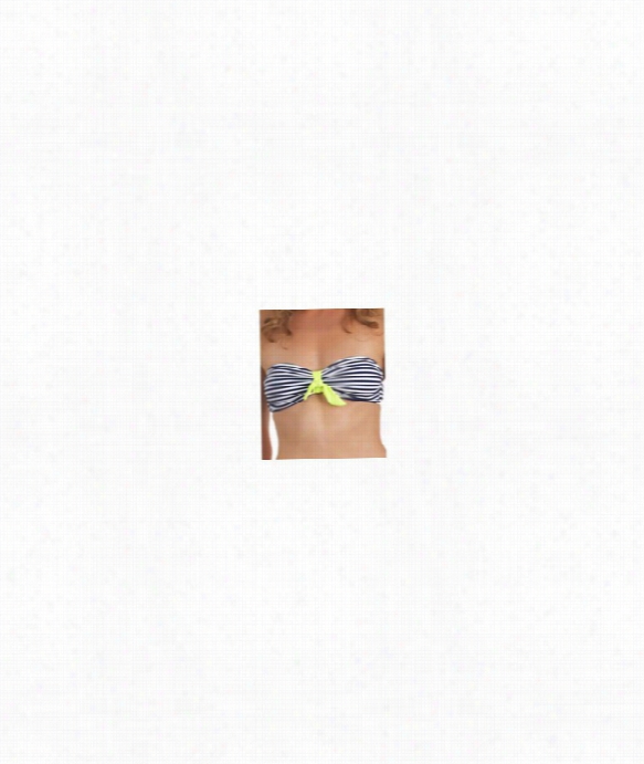 Malibi Str Ipe Bandeau Bikini Head Color: Navy Size: Xs