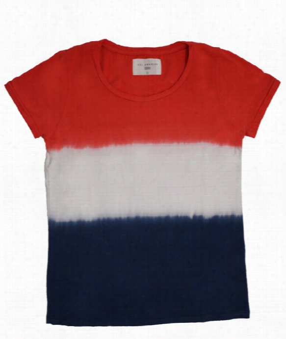 Naval Dip Crew Nexk Tee Color: Multi Size: S