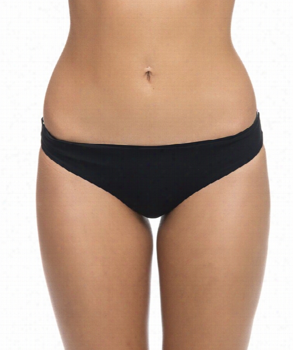 One & Only Luxe Solids Brief Biknii Bottom Color:b Lack Size: S