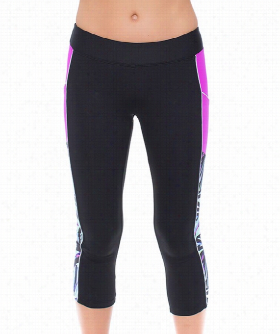 Power Thru It Crop Pant Colo R: Mourning Size: Xs