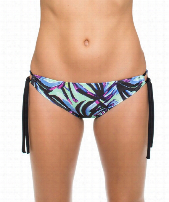 Power Thru It Tunnel Side Bikini Botto Mcolor: Black Size: L