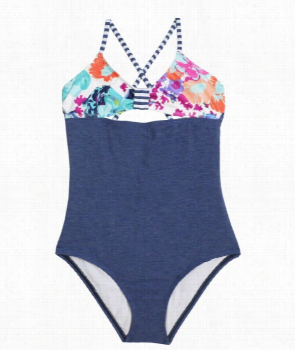 Showy Girls - Full Bloom One Piece Color: Multi Size: 12