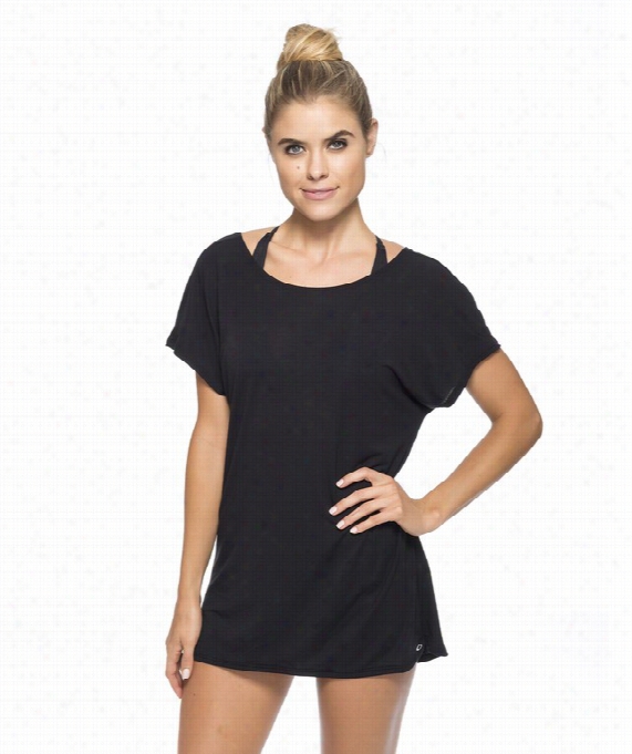 Sport Mesh Tunic Color: Black Size: S