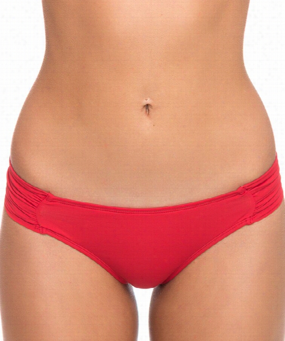 Sun Kissed Chic Tab Side Bikini Bottom Color: Res Size: S