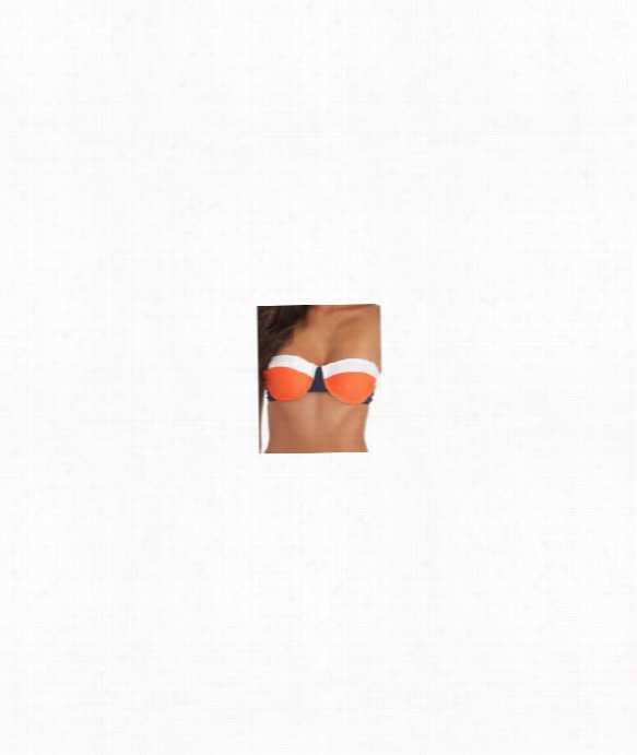 Sunblock Soli Underwire Bikini Top Color: Tangerine Size: S