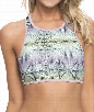 Fine Lines Crop Top Bra Color: PUR Size: S