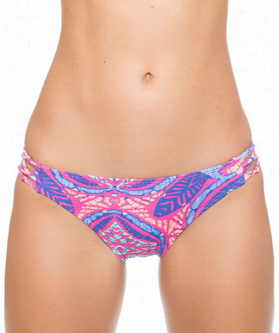 Tropical Jungle Retro  Bikini  Bottom Color: Multi Size: M