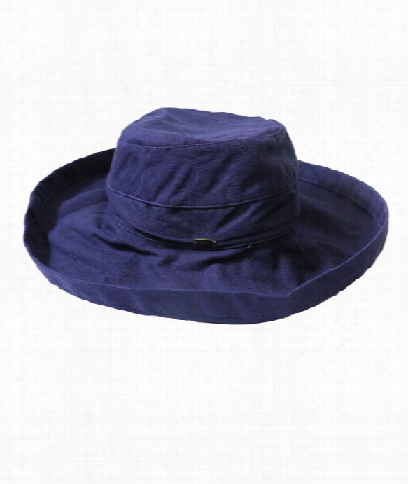 White 3in Brim Hat Color: Navy Size: Os