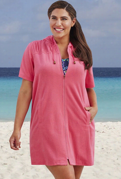 Swim 365 Cora Terry Zip Cover Up