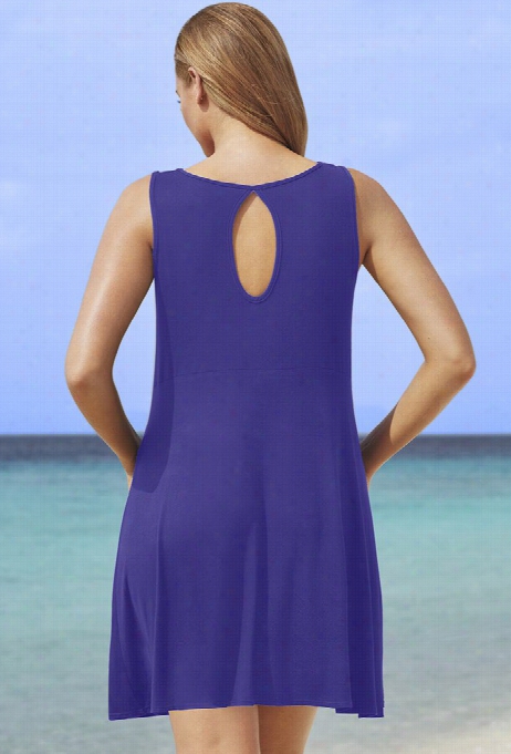 Swimsuitsforall Bule Violet Window Dress