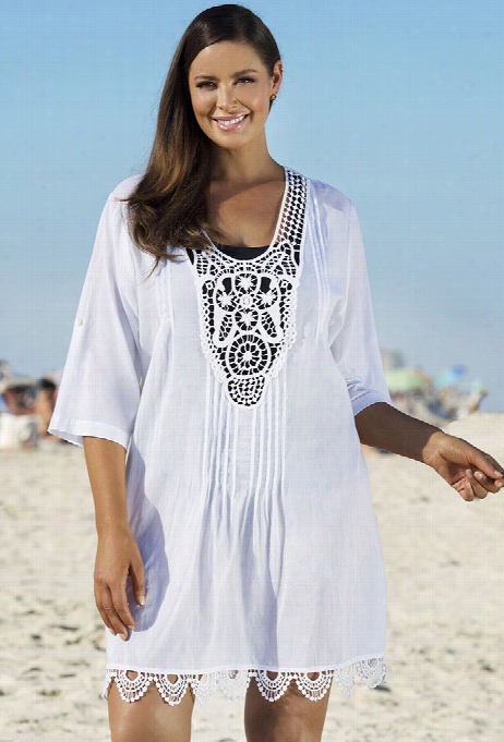 White Crochet Tunic