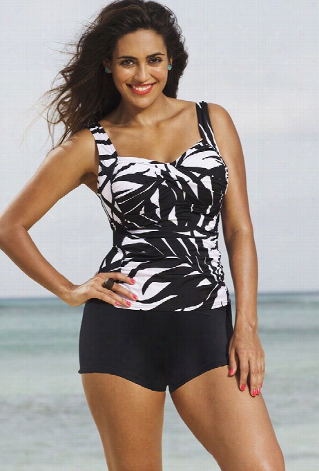 Tropicu Ltue Phoenix Twist-front Lad Sshortinni