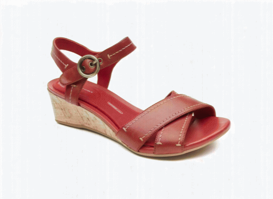 Total Motion Stitched Quarter Strap Wedge