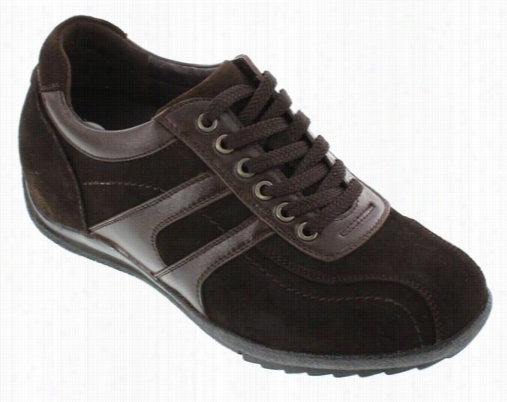 Calto - G60973 - 2.8 Inches Taller (nubuck Dark Brown) - Lightweight