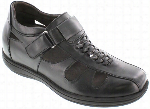 Toto - G1307 - 3.2 Inches Taller (black) Braided Sandals - Super Lightweight